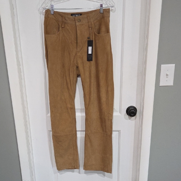 Jake Wood Tan Suede Pants